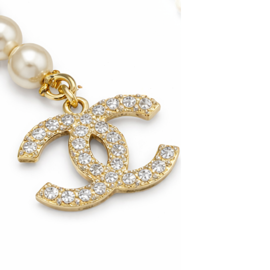 Chanel Jewelry | CC Logo Choker Necklace Gold Tone