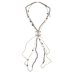 Chanel Jewelry | Long Bead Pearl CC Logo Sautoir Necklace Gold Tone