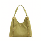Chanel Bag | City Zip Tote Signature Canvas Mahogany