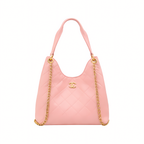 Chanel Bag | Hobo Handbag Light Pink Shiny Lambskin