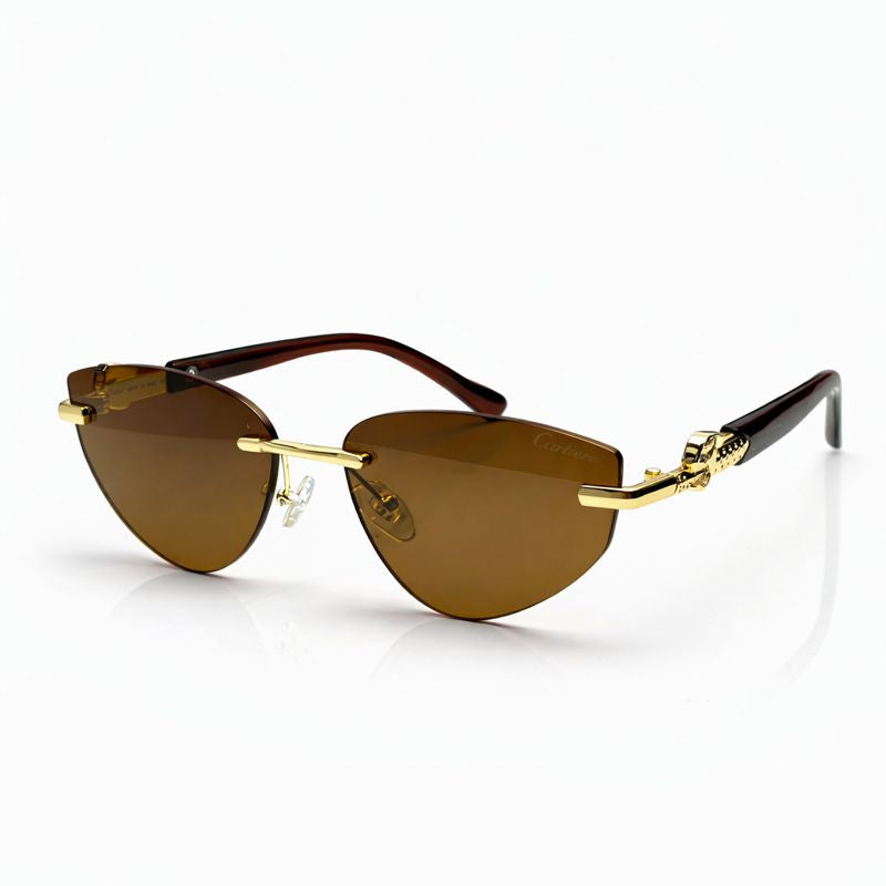 Cartier Glasses | Chic Black Cat-Eye Sunglasses
