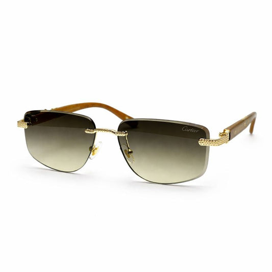 Cartier Glasses | Black Aviator Fashion Sunglasses