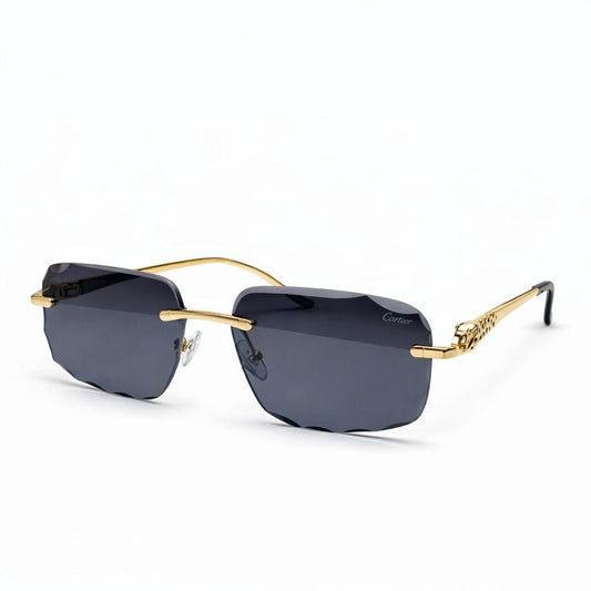Cartier Glasses | Statement Black Frame Sunglasses
