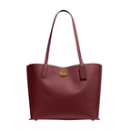 Coach Bag | Willow Tote Signature Canvas Brick Red