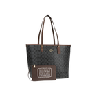 Coach Bag | City Tote Signature Canvas Black Brown