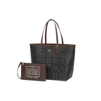 Coach Bag | City Tote Signature Canvas Black Brown