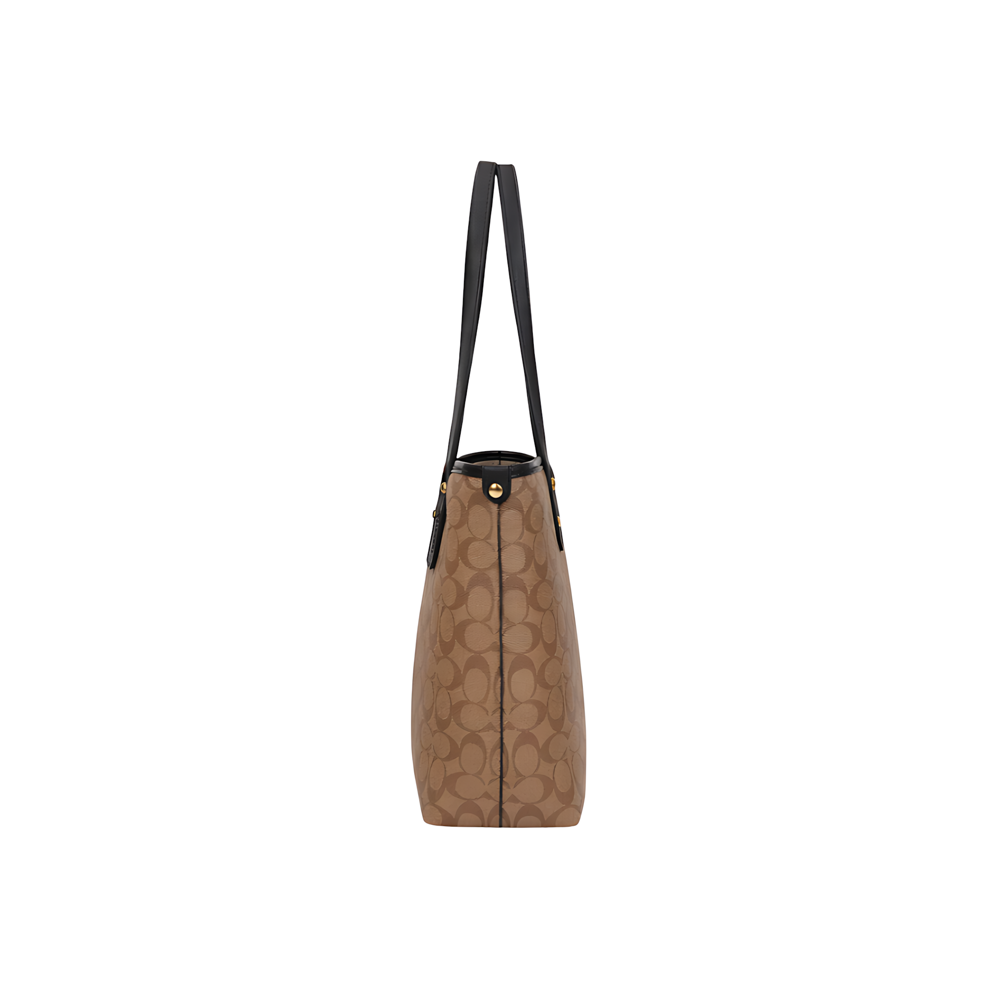 Coach Bag | City Tote Signature Canvas Light Brown
