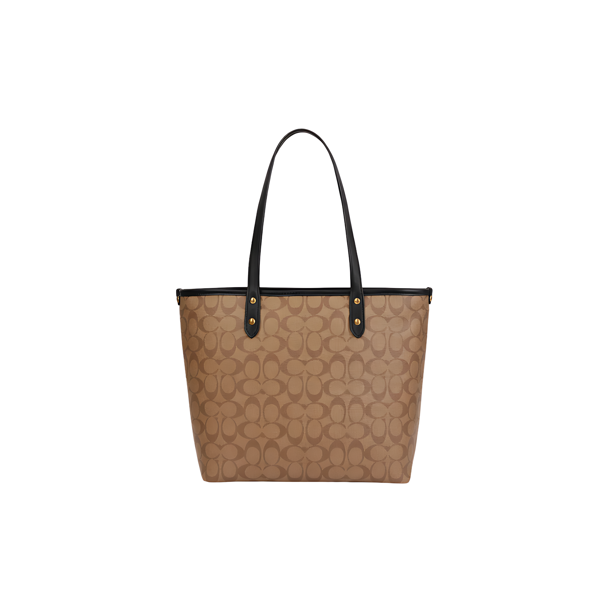 Coach Bag | City Tote Signature Canvas Light Brown