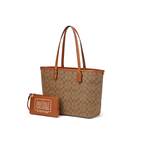 Coach Bag | City Tote Signature Canvas Leather Brown