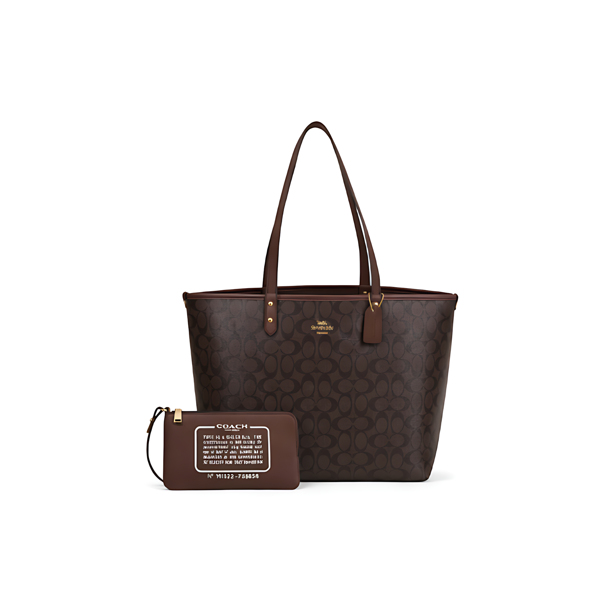 Coach Bag | City Tote Signature Canvas Brown