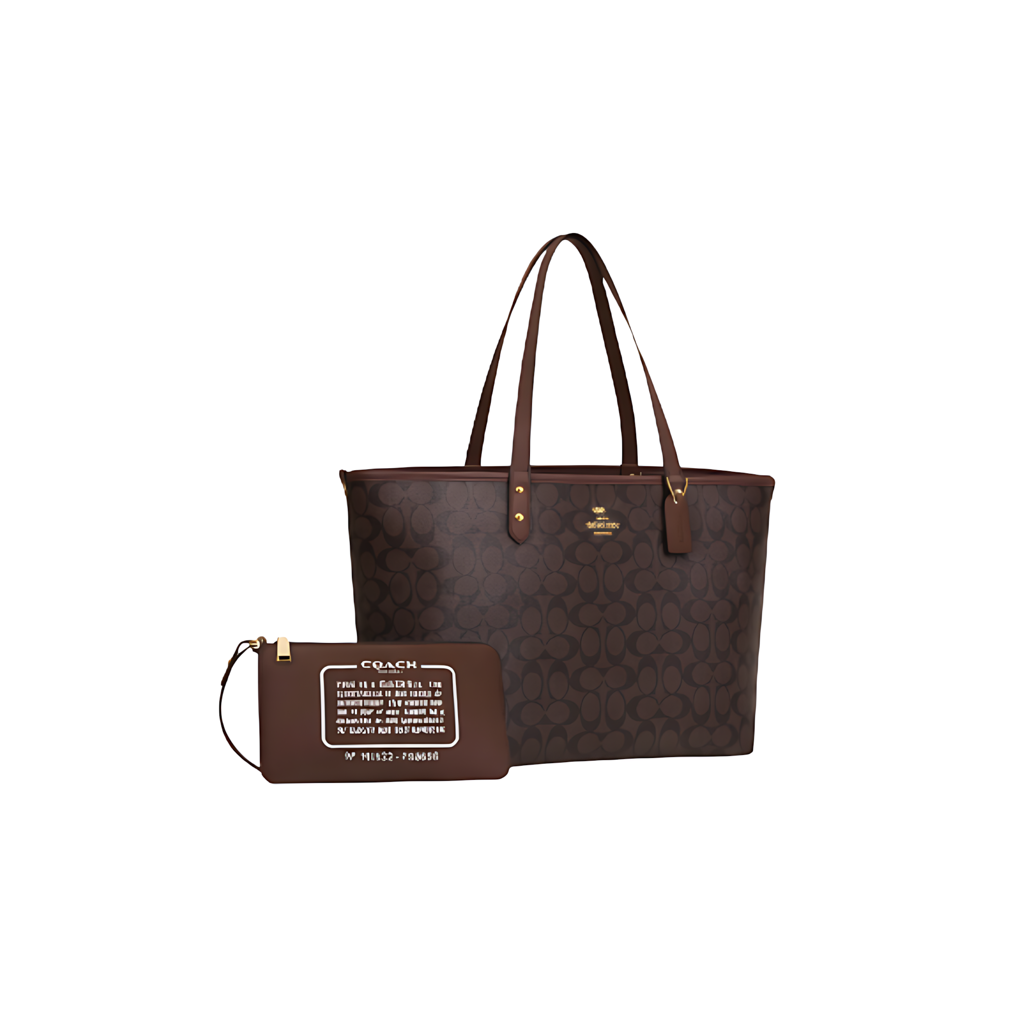 Coach Bag | City Tote Signature Canvas Brown