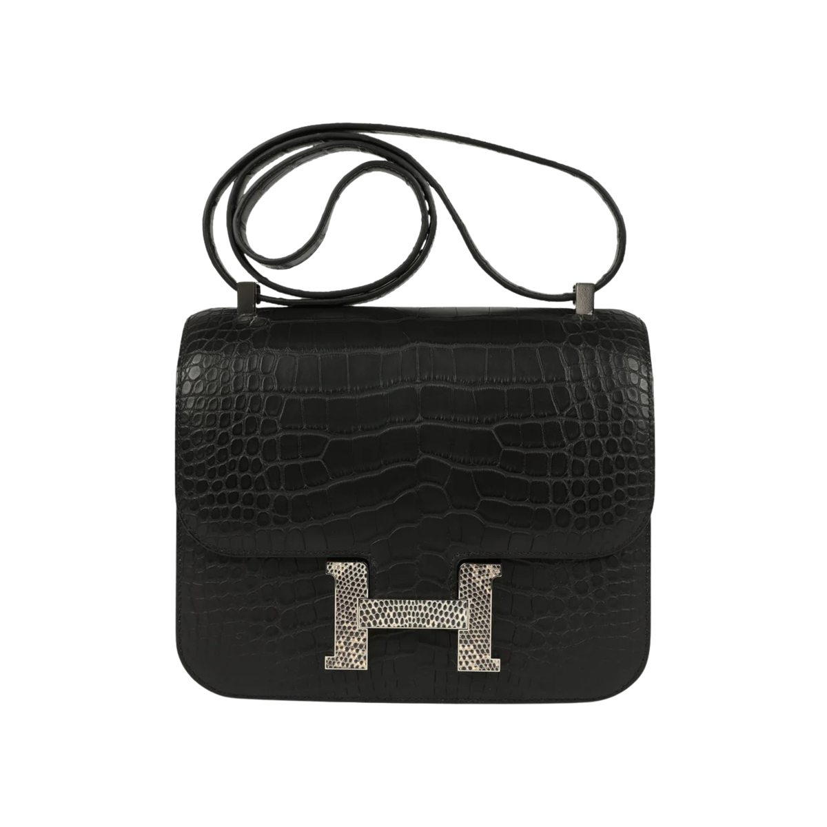 Hermès Constance 18 Matte Alligator Noir Bag premium replica - image 1