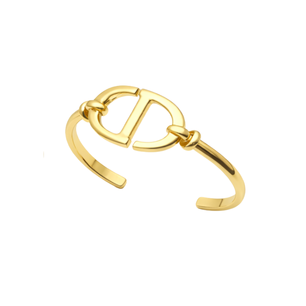 Dior Jewelry | CD Navy Cuff Bracelet Gold