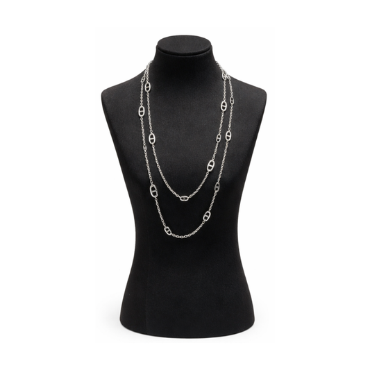 Dior Jewelry | Navy Long Necklace Silver