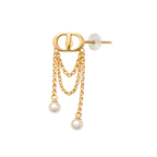 Dior Jewelry | Pearl Chain Drop Earring Gold
