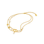 Dior Jewelry | CD Star Pearl Layered Necklace Gold