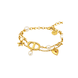 Dior Cd Star Pearl Layered Necklace Gold Jewelry premium replica - image 1