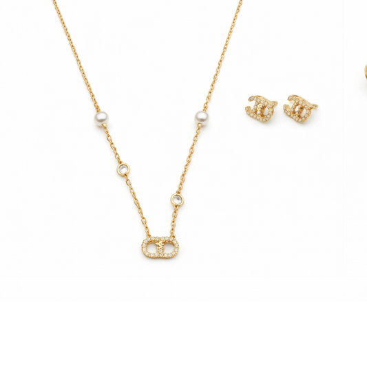 Chanel Jewelry | Lune Gold Finish Resin Pearls Crystals
