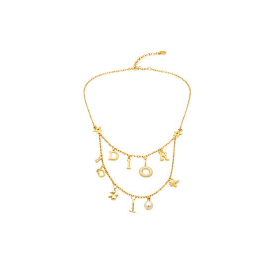 Dior Jewelry | Layered Charm Necklace Gold