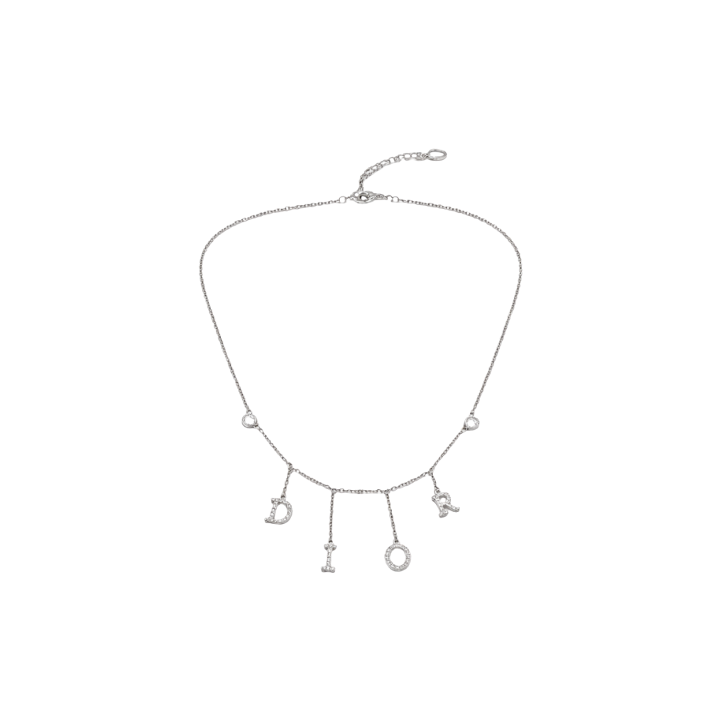 Dior Jewelry | Letter Charm Necklace Silver