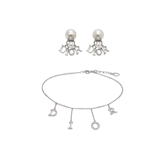 Dior Jewelry | Letter Charm Necklace Silver