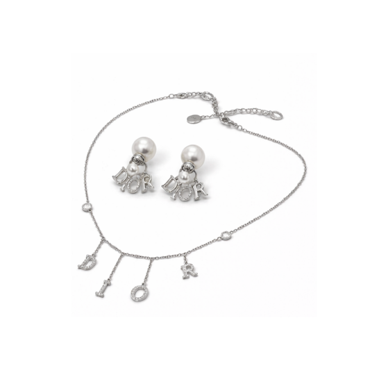 Dior Jewelry | Letter Charm Necklace Silver