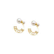 Dior Pearls Earrings Gold Jewelry premium replica - image 1