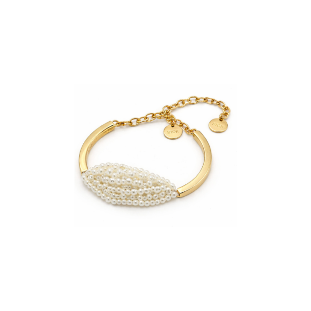 Dior Jewelry | Pearl Cuff Bracelet Gold Silver
