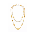 Dior Jewelry | Petit CD Heart Pearl Double Necklace