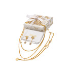 Dior Jewelry | Star Multi Layer Necklace Earrings Set Gold Finish Metal