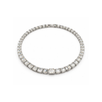Dior Jewelry | Solitaire Crystal Necklace and Bracelet Set Silver