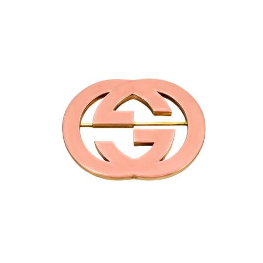 Gucci Jewelry | GG Logo Brooch Pink Gold