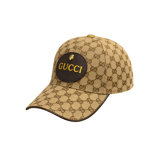 Gucci GG Logo Gold Cap - Brown - View 1