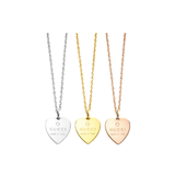 Gucci Heart Logo Necklace Gold Silver Rosegold Jewelry premium replica - image 1