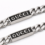 Gucci Jewelry | Logo Plate Chain Bracelet Silver
