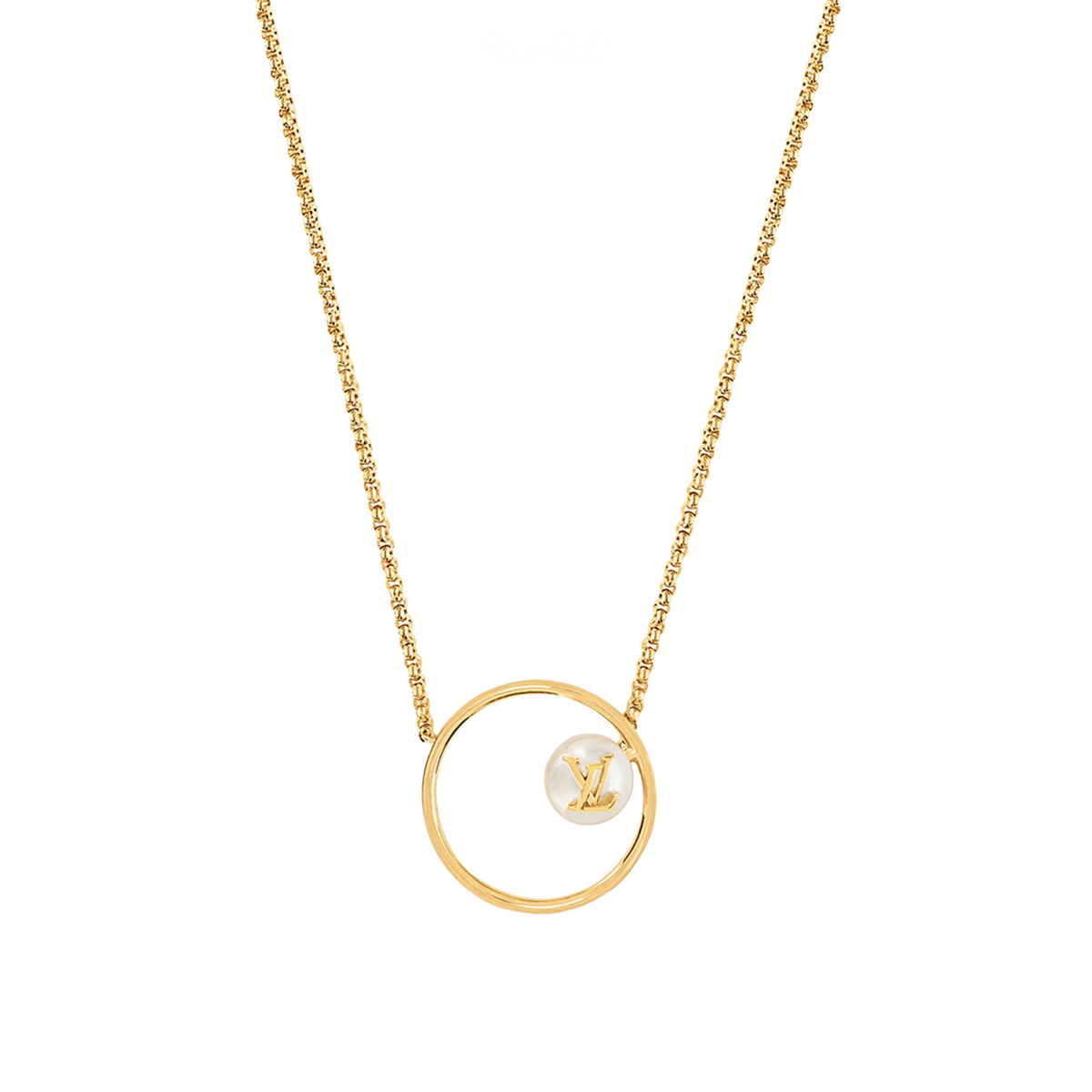 Louis Vuitton Lv Eclipse Pearls Necklace Gold Jewelry premium replica - image 1