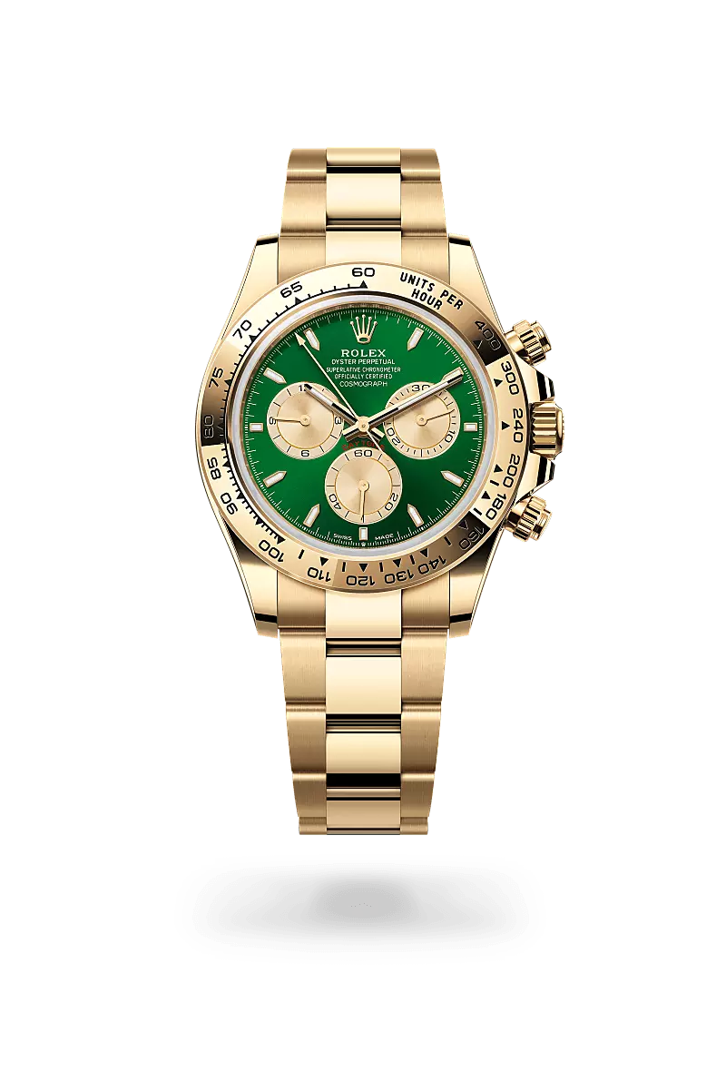 Rolex | Yellow Gold Green Dial - Free & Fast UAE Shipping