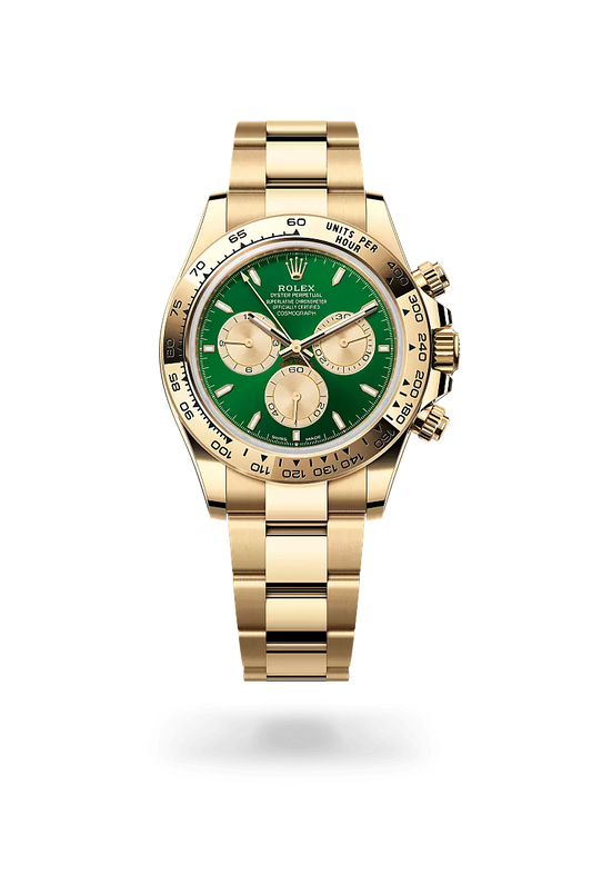 Rolex | Yellow Gold Green Dial - Free & Fast UAE Shipping