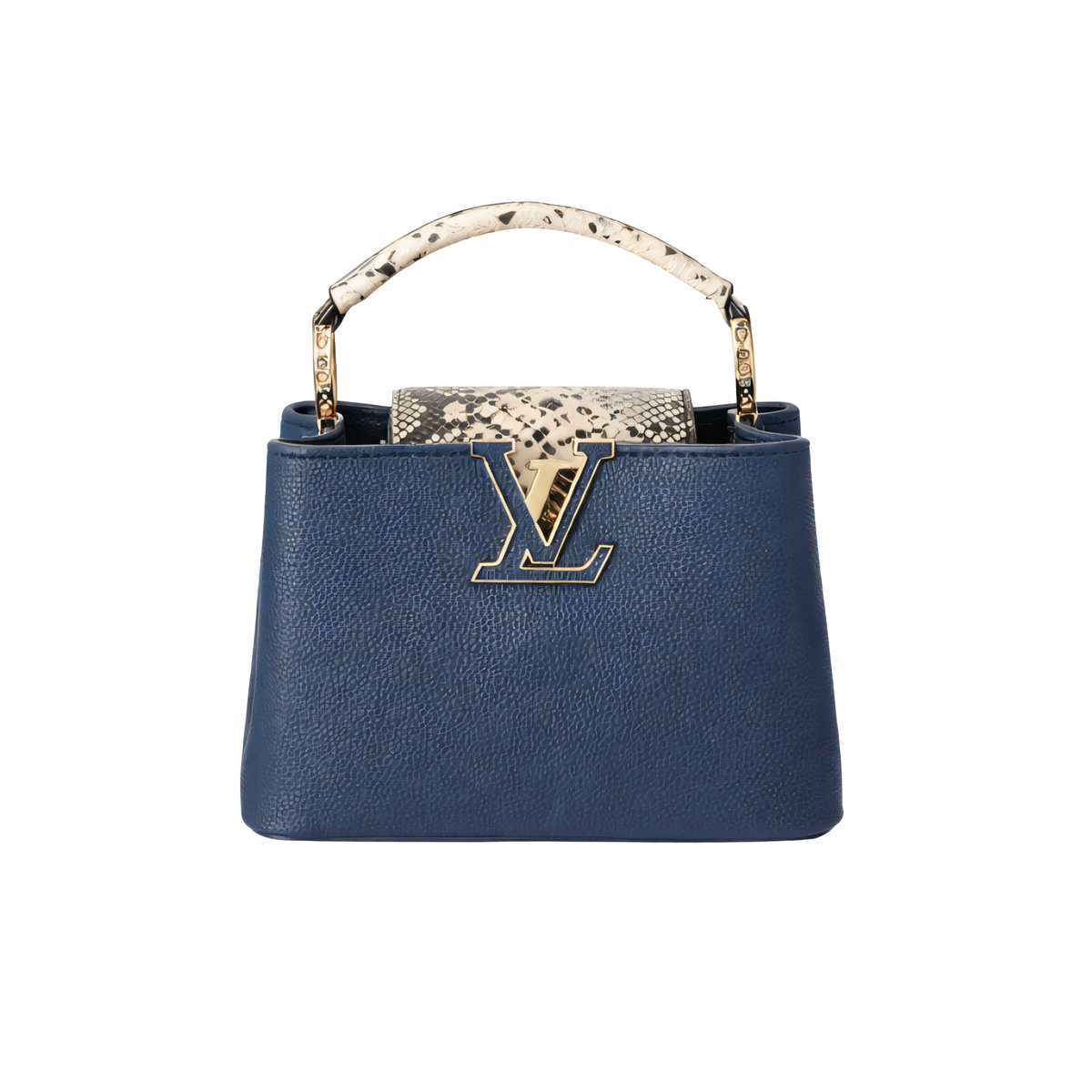 Louis Vuitton Ćapucines Taurillon Navy Blue Cap premium replica - image 1