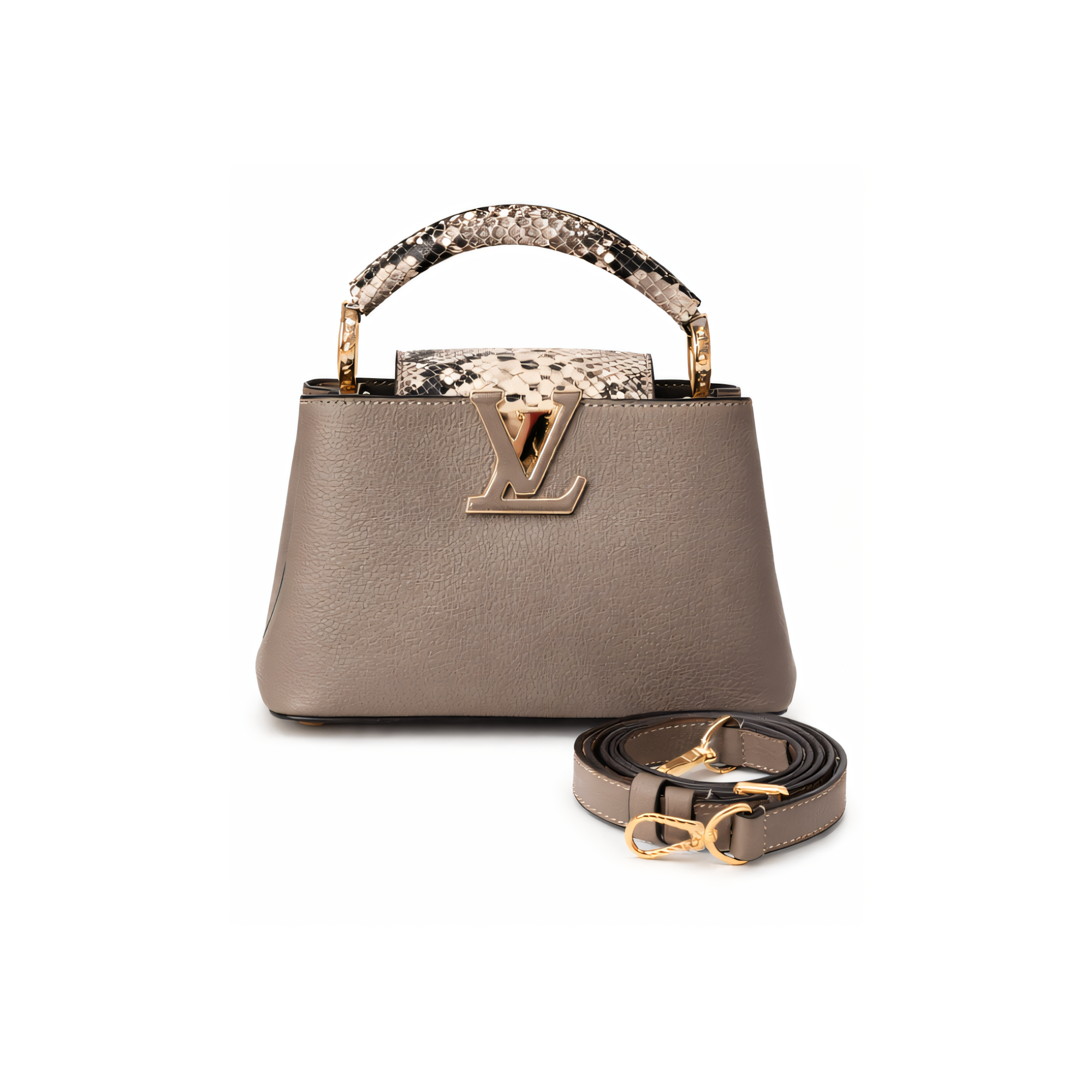 Louis Vuitton Bag | Ćapucines Steeple Grey Python