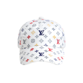 Louis Vuitton Cap | LV Multi Blue Monogram White