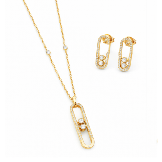 Messika Jewelry | Noa Pavé Bangle Ring Set White Gold Diamonds