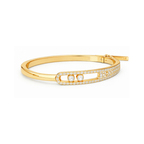 Messika Jewelry | Noa Pavé Bangle Ring Set White Gold Diamonds