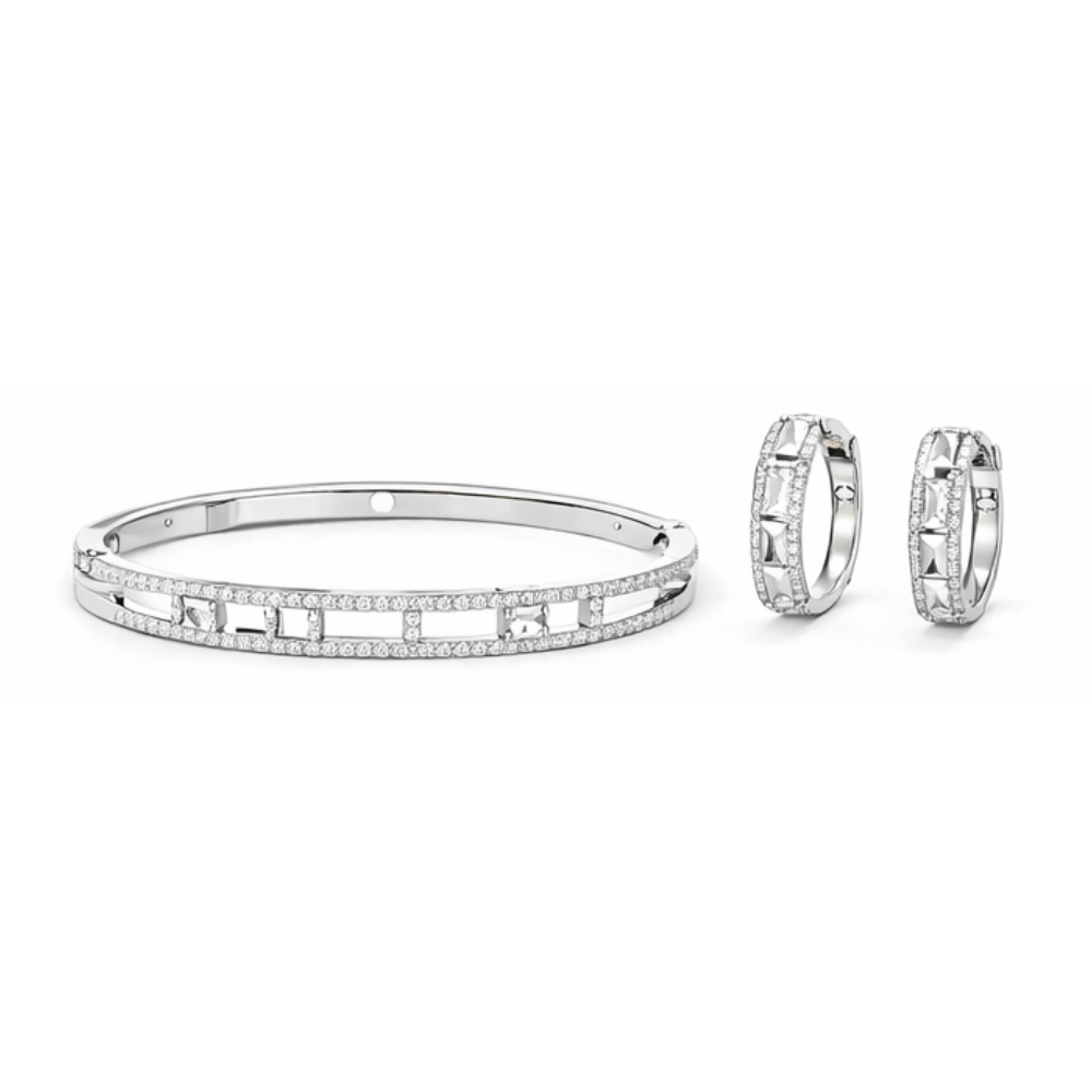 Messika Jewelry | Move Romane Pavé White Full Diamonds