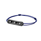 Messika Jewelry | Blue Titanium Cord Bracelet Natural Titanium Diamonds