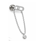 Messika Jewelry | Uno Drop Pendant White Gold Diamonds