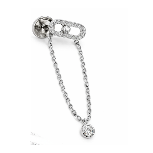 Messika Jewelry | Uno Drop Pendant White Gold Diamonds