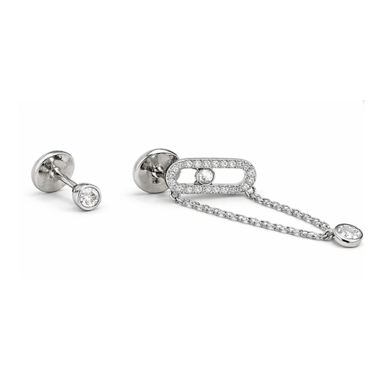 Messika Jewelry | Uno Drop Pendant White Gold Diamonds