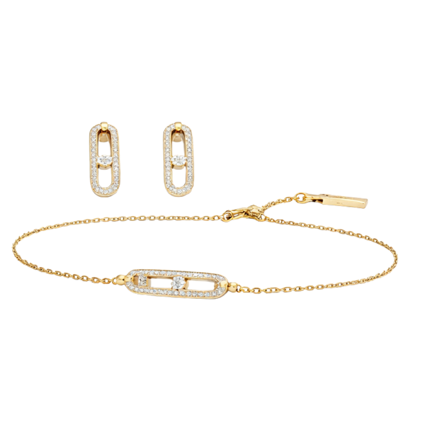Messika Jewelry Uno Drop Pendant Yellow Gold Diamonds Jewelry