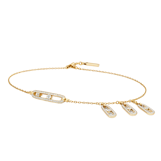 Messika Jewelry | Uno Drop Pendant Yellow Gold Diamonds